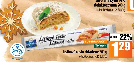 Tesco Lístkové cesto chladené