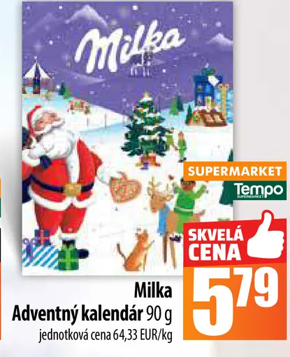 Milka Adventný kalendár