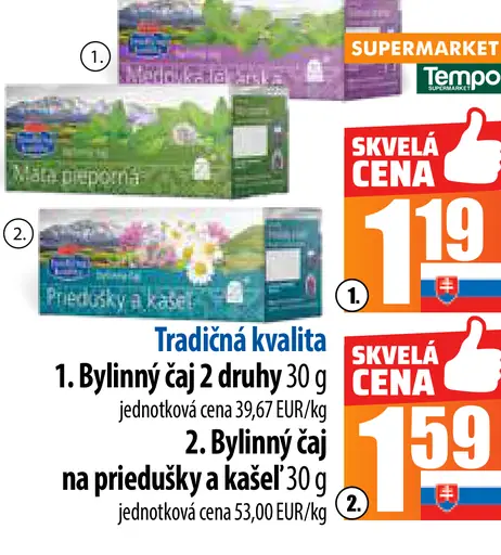 Tradičná kvalita Bylinný čaj