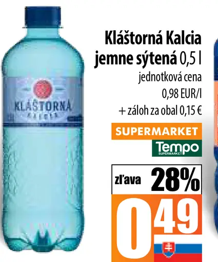 Kláštorná Kalcia Jemne sýtená