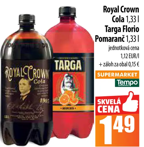 Royal Crown Cola Targa Florio pomaranč