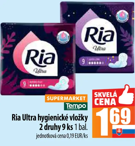 Ria Ultra hygienické vložky