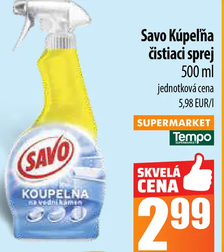 Savo Kúpeľňa čistiaci sprej