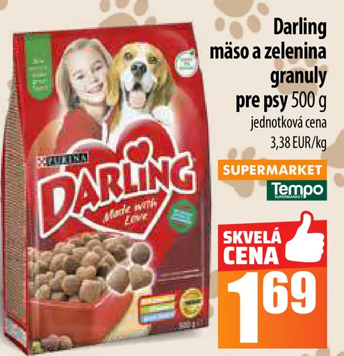Darling mäso a zelenina granuly pre psy