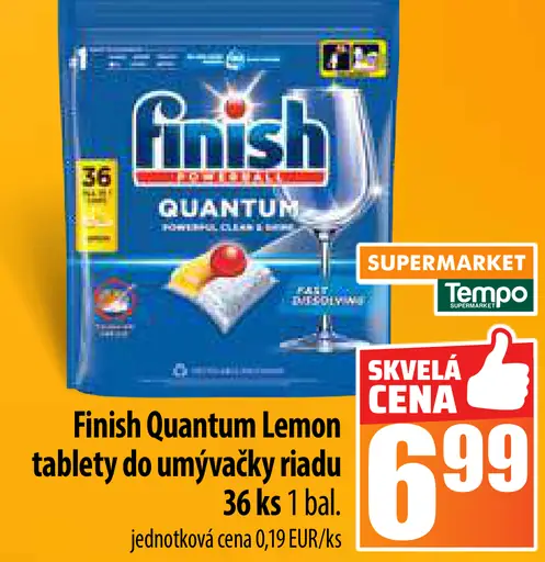 Finish Quantum Lemon tablety do umývačky riadu