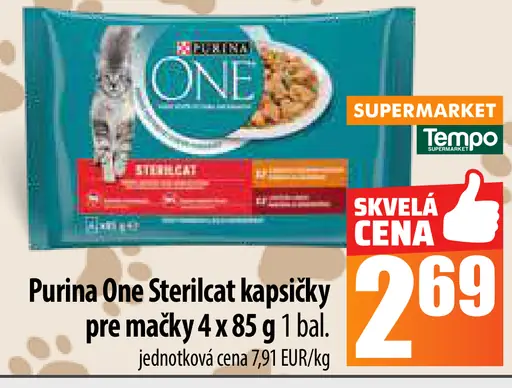 Purina One Sterilcat kapsičky pre mačky
