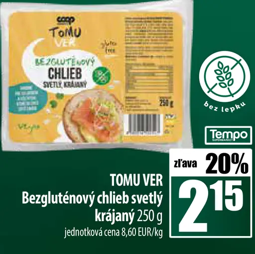 TOMU VER Bezgluténový chlieb