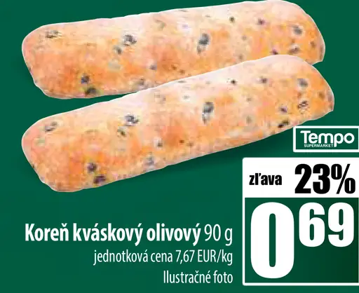 Koren kváskový olivový