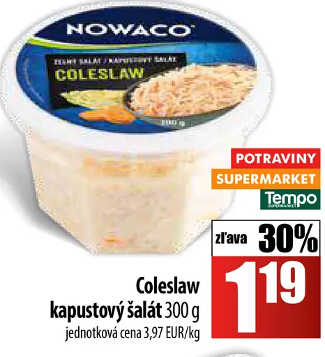 Nowaco Coleslaw červený kapustový šalát