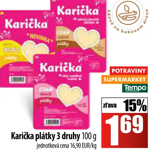 Karička plátky 3 druhy