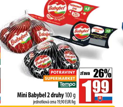 Mini Babybel 2 druhy
