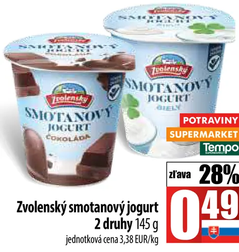Zvolenský smotanový jogurt