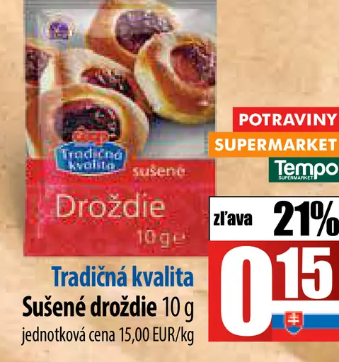 Tradičná kvalita Sušené droždie