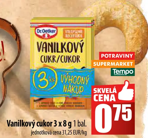 Dr. Oetker Cukor s príchuťou vanilín