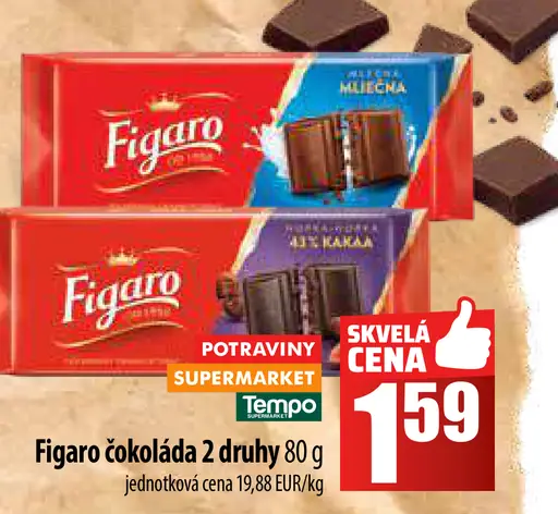 Figaro čokoláda 2 druhy
