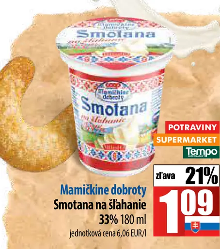 Maminkine dobroty Smotana na šľahanie