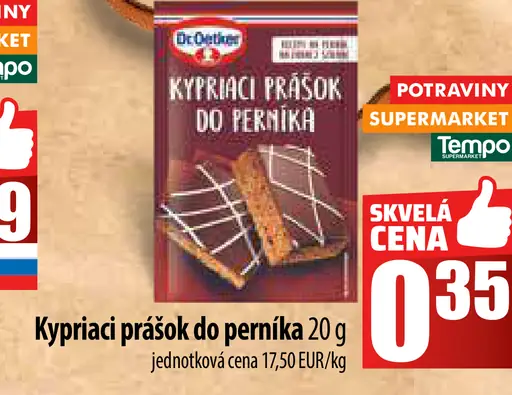 Dr. Oetker Kypriaci prášok do perníka