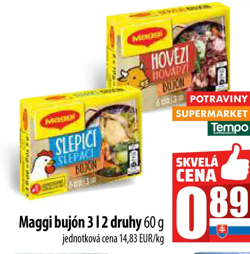 Maggi bujón 3 druhy