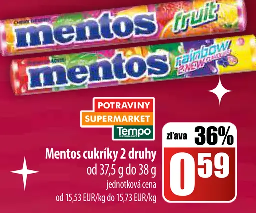 Mentos Mint cukríky