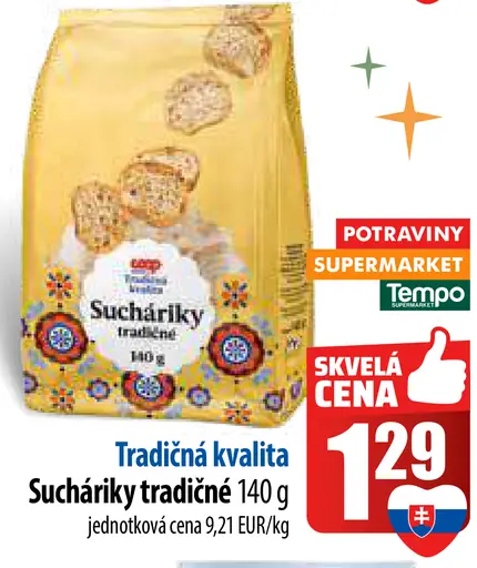 Tradičná kvalita Sucháriky tradičné
