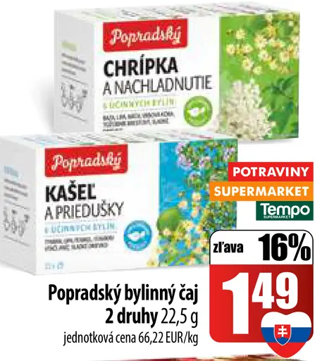 Popradský Bylinný čaj šípky