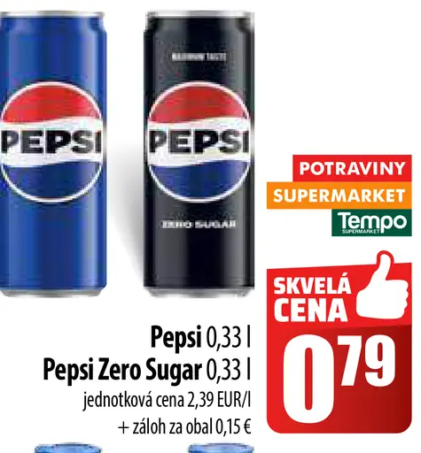 Pepsi plechovka, Pepsi Zero Sugar plechovka