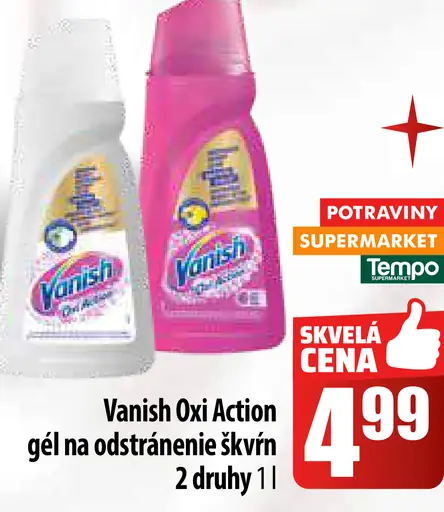 Vanish Oxi Action Gél na odstránenie škvŕn