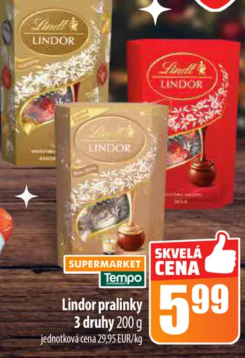 Lindt Lindor pralinky