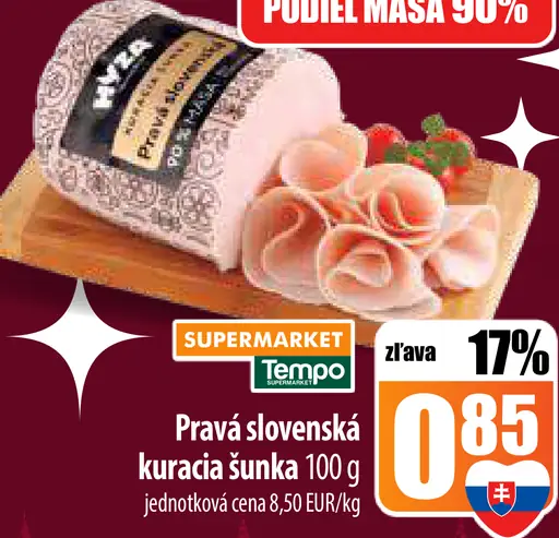 K-Výber Pravá slovenská kuracia šunka