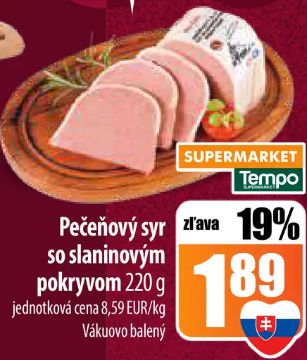 Kaufland Pečený syr so slaninovým pokrývom