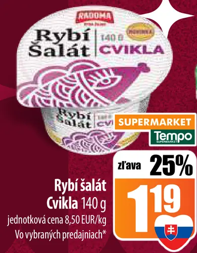 Tempo Rybi šalát Cvikla