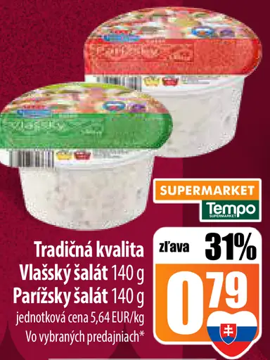 Tempo Vlašský šalát Parížsky šalát