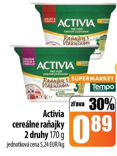 Activia cereálne raňajky