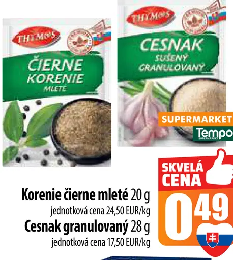 Thymos Čierne korenie mleté