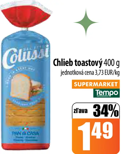 Colussi Chlieb toastový