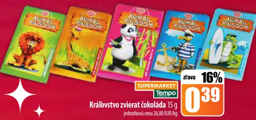 Kráľovstvo zvierat čokoláda