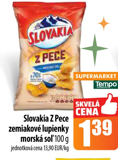 Slovakia Kotlíkové zemiakové lupienky morská soľ