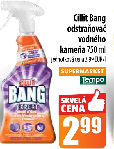 Cillit Bang odstraňovač vodného kameňa