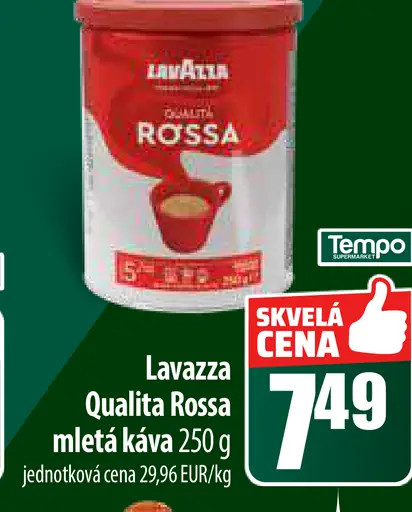 Lavazza Rossa mletá káva