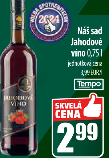 Náš sad Jahodové víno