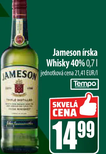 Jameson írská whisky