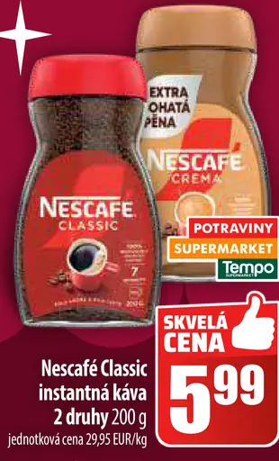 NESCAFÉ CLASSIC, instantná káva