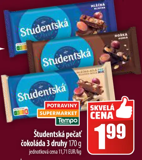 Študentská pečať čokoláda