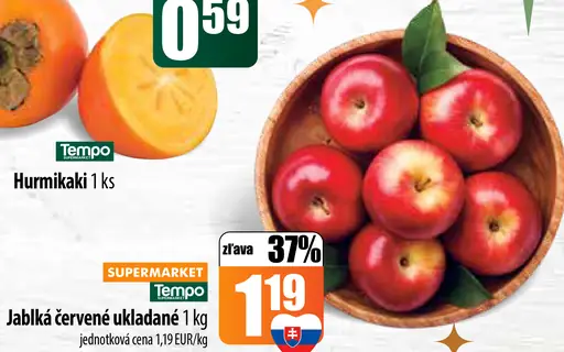 Želovoc Jablká červené ukladané