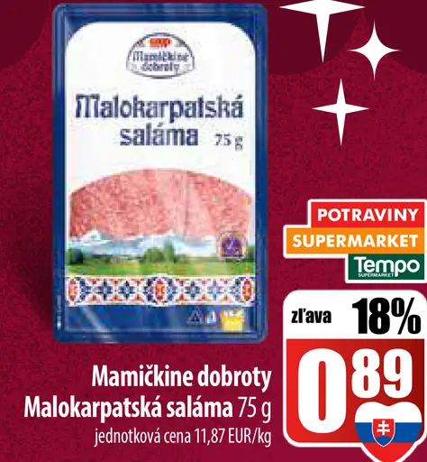 Mamičkine dobroty Malokarpatská saláma