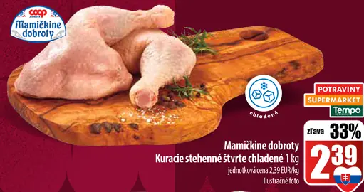 Mamičkina dobroty Kuracie stehnenné štvrte chladené