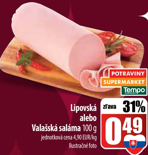 Lipová alebo Valašská saláma