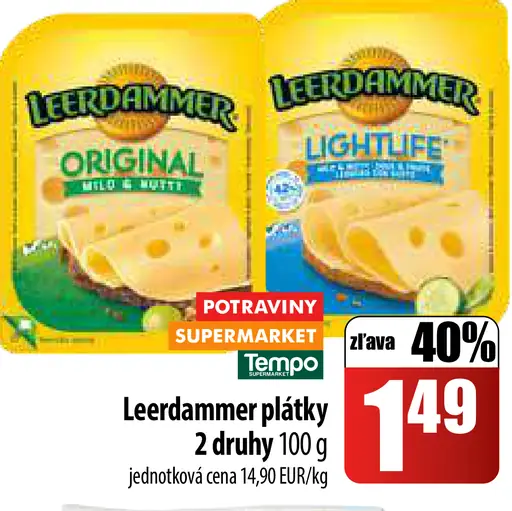 Leerdammer plátky