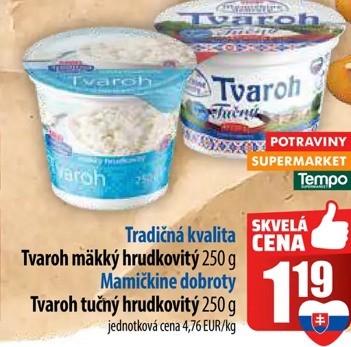 Tradícia Tvaroh mäkký hrudkovitý