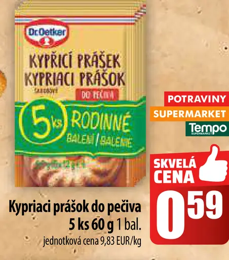 Kypriaci prášok do pečiva